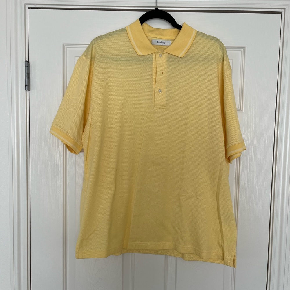 Men's Yellow Polo Size Large